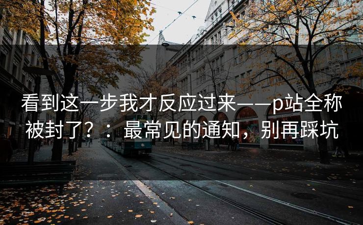 看到这一步我才反应过来——p站全称被封了？：最常见的通知，别再踩坑