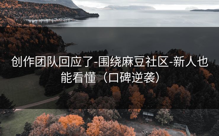 创作团队回应了-围绕麻豆社区-新人也能看懂（口碑逆袭）